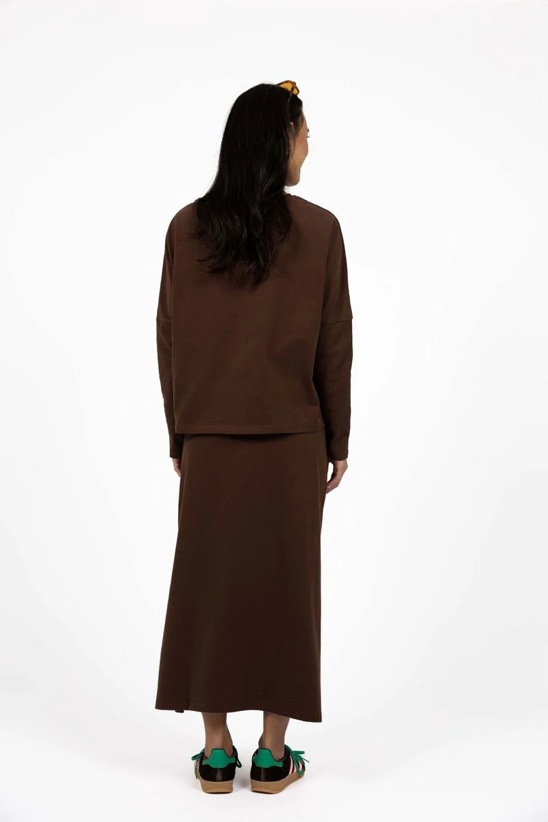 HUMIDITY Banter Skirt CHOCOLATE