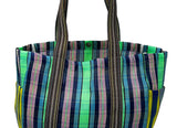 Pocket Market Bag BLUE GREEN MULTI