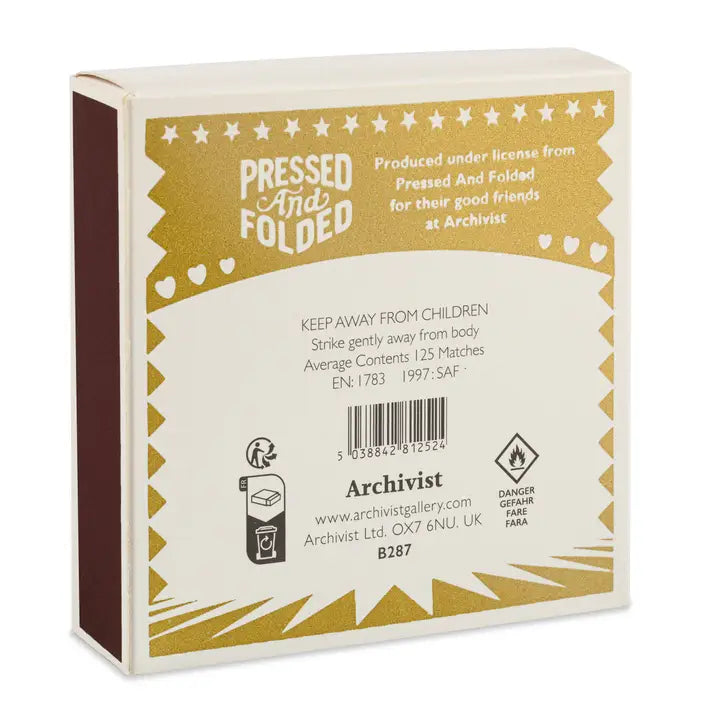 ARCHIVIST Square Box Matches MAGIC