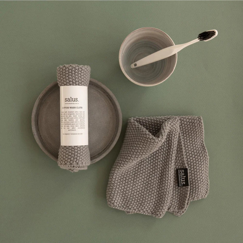 Salus Cotton Wash Cloth GREY