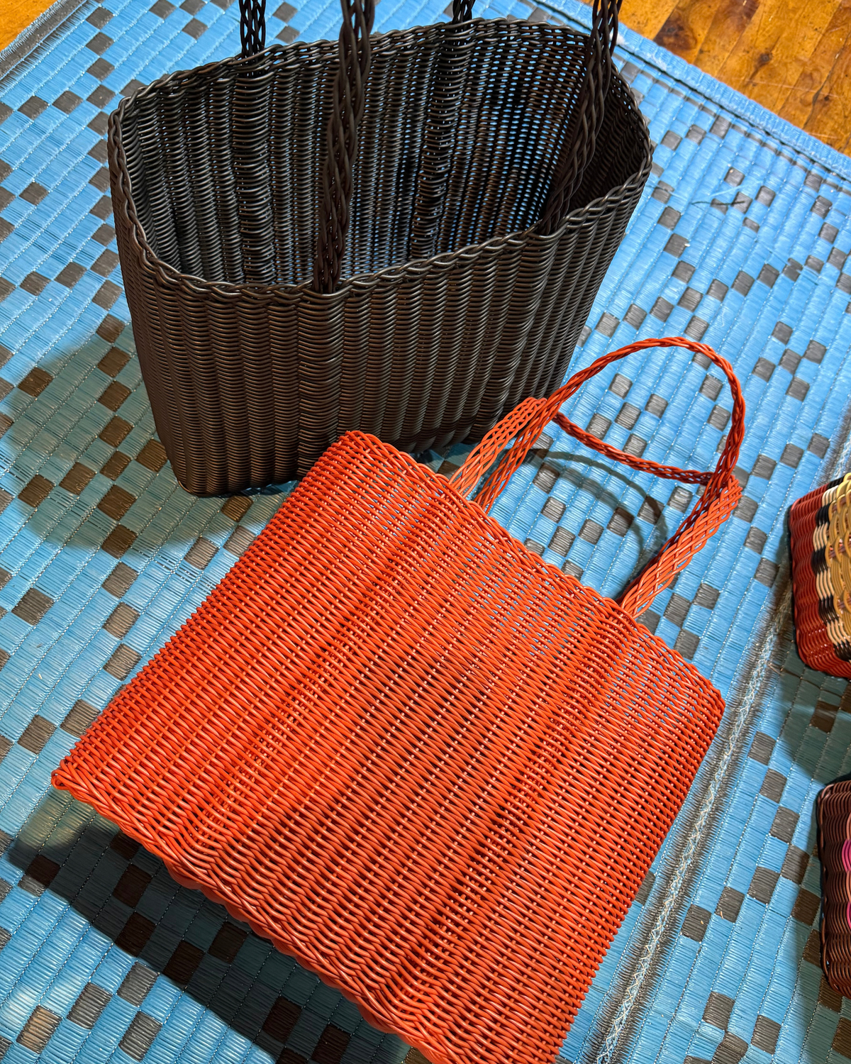 Mira Briefcase Bag Basket BLACK