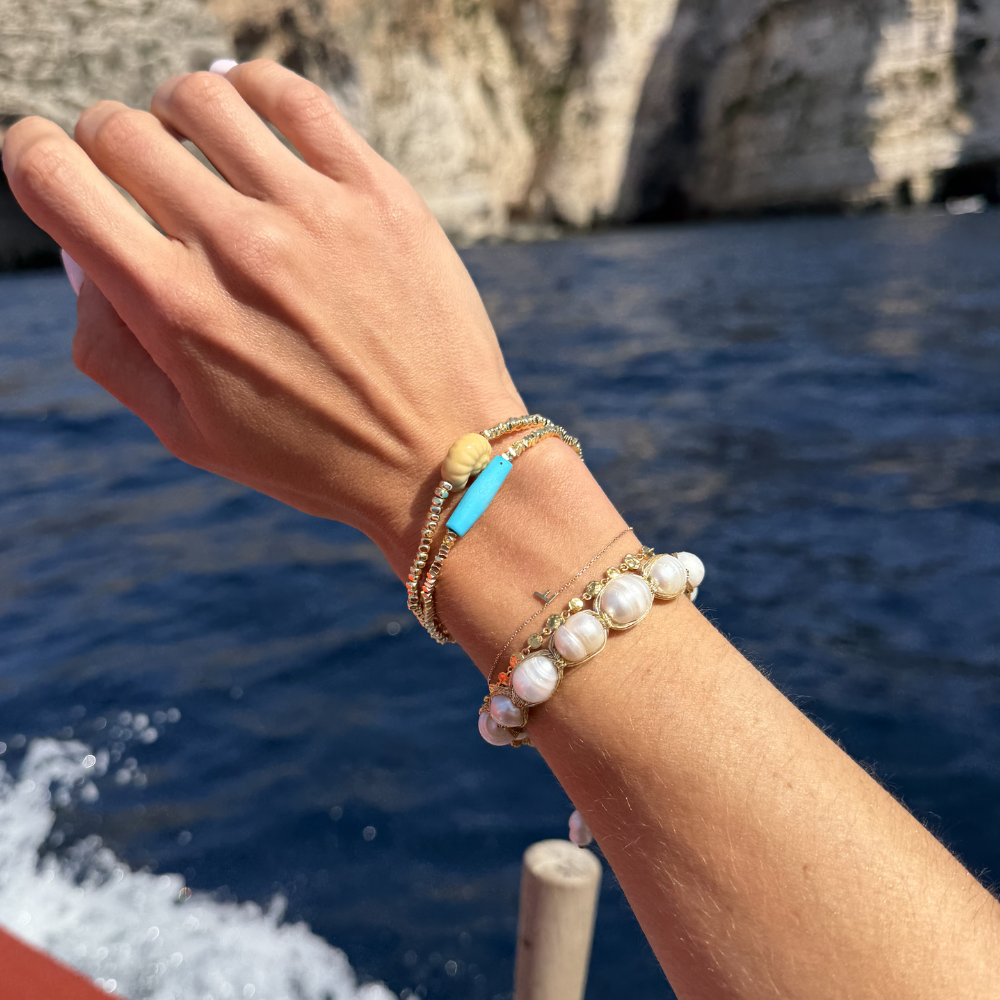 HEI TAI Gold Bracelet HEIDI TURQUOISE