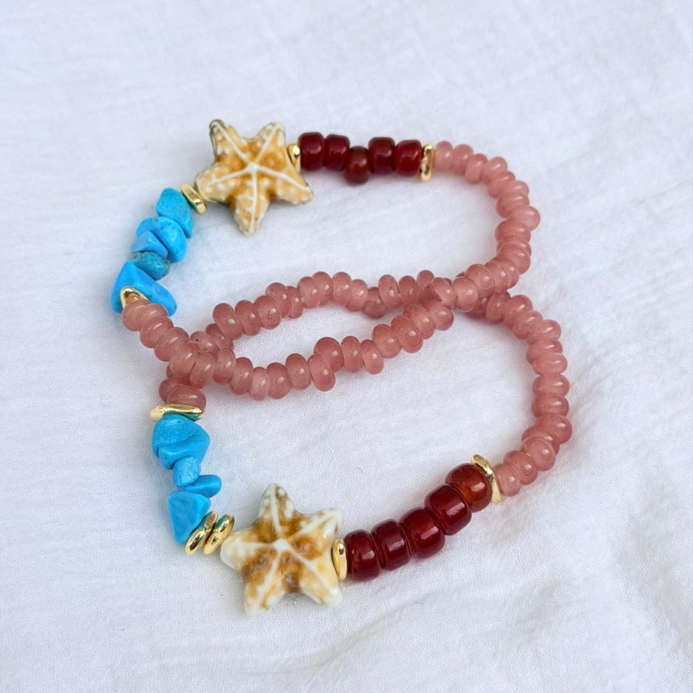HEI TAI Cove Cream Starfish Bracelet TURQUOISE