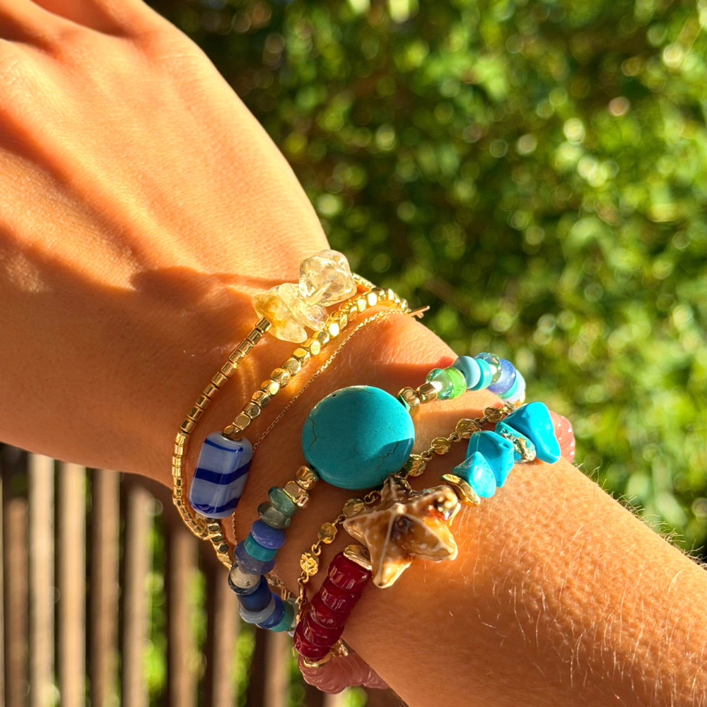 SOLARA Gold Bracelet CITRINE STONES