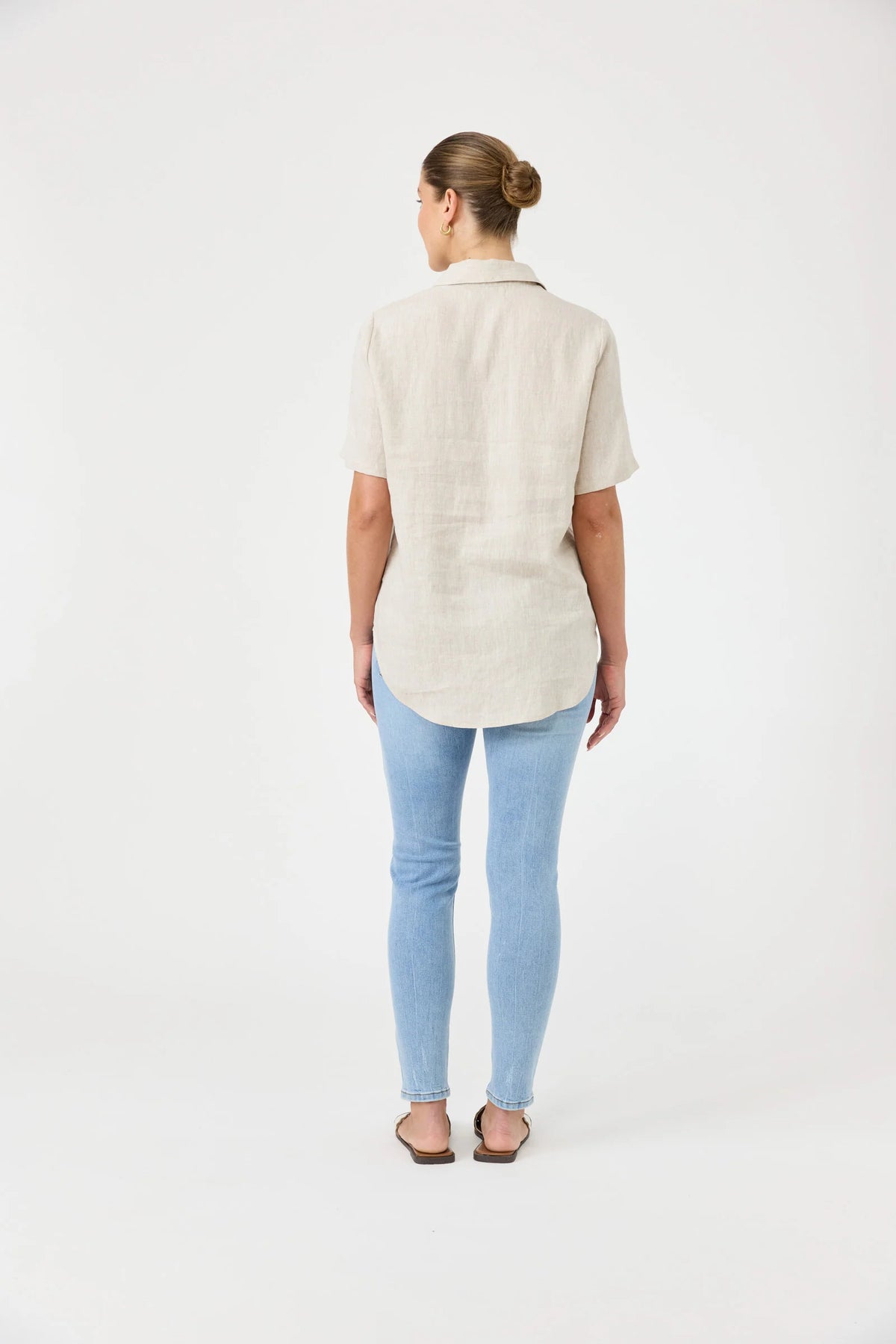 EB & IVE Studio Short Sleeve Shirt DUNE