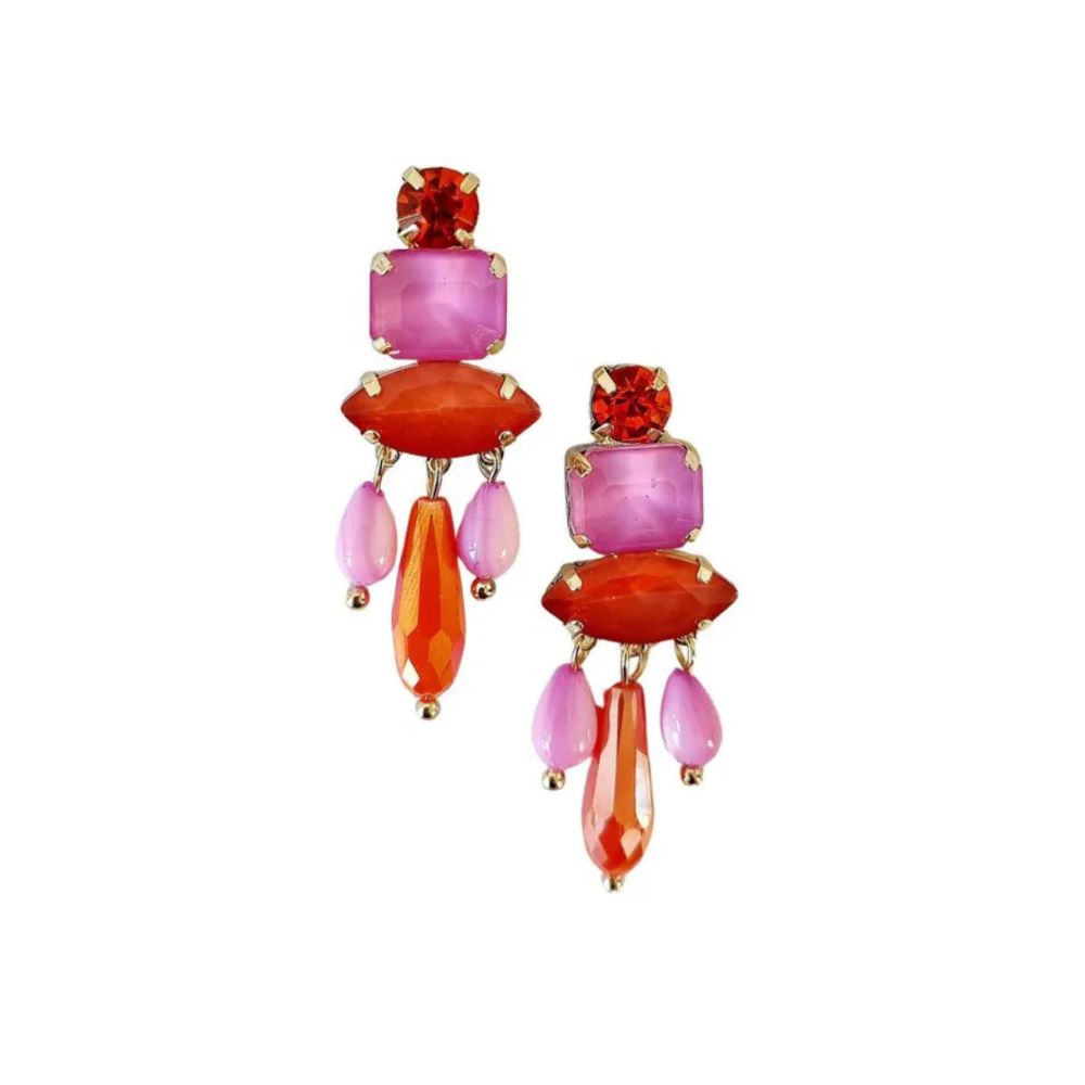 Nala Gem Earring PINK