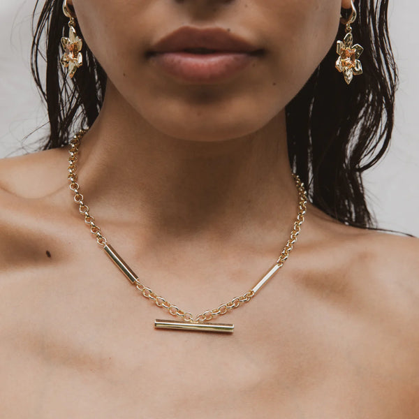 F+H Classic Rolo Necklace GOLD