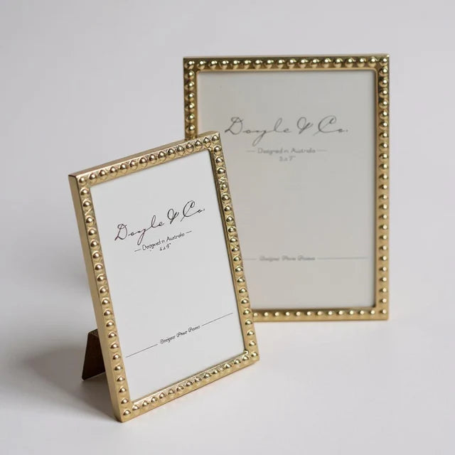 Punch Dot Gold Frame 5" x 7"