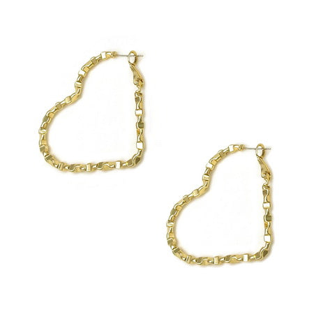 Wavy Heart Earrings GOLD