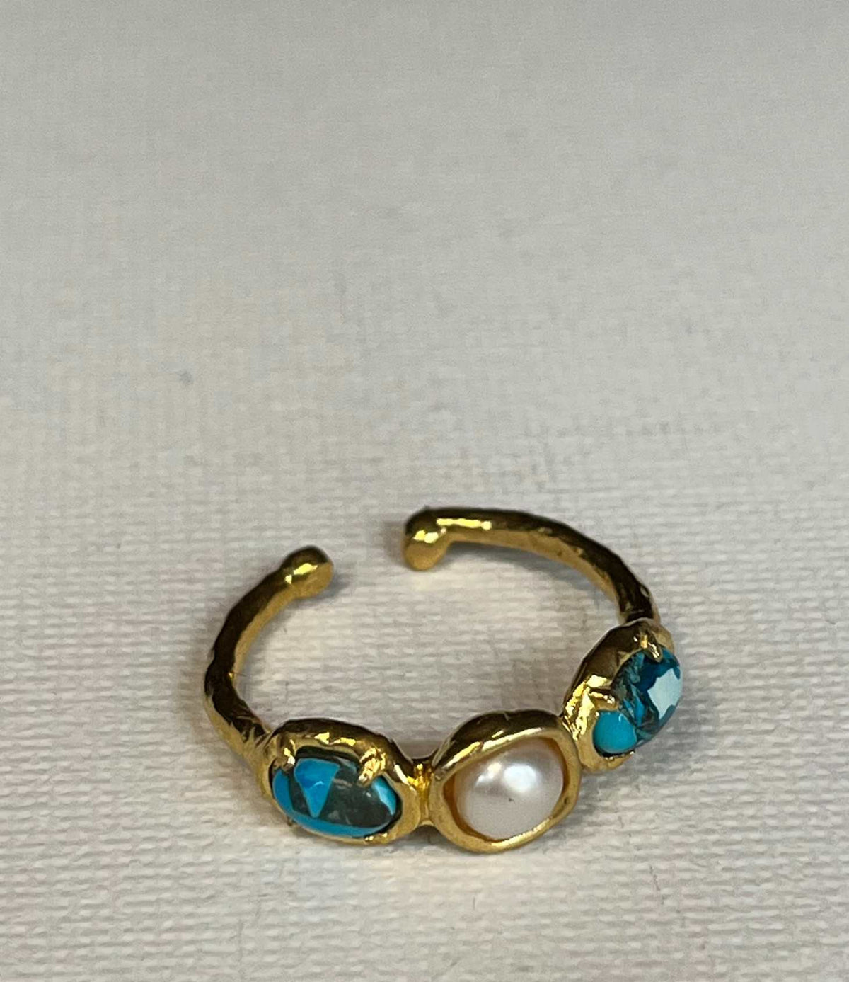 PATARA Santorini Pearl & Turquoise Ring