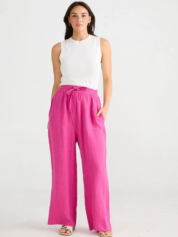 BRAVE & TRUE Sunny Days Pant FUSCHIA