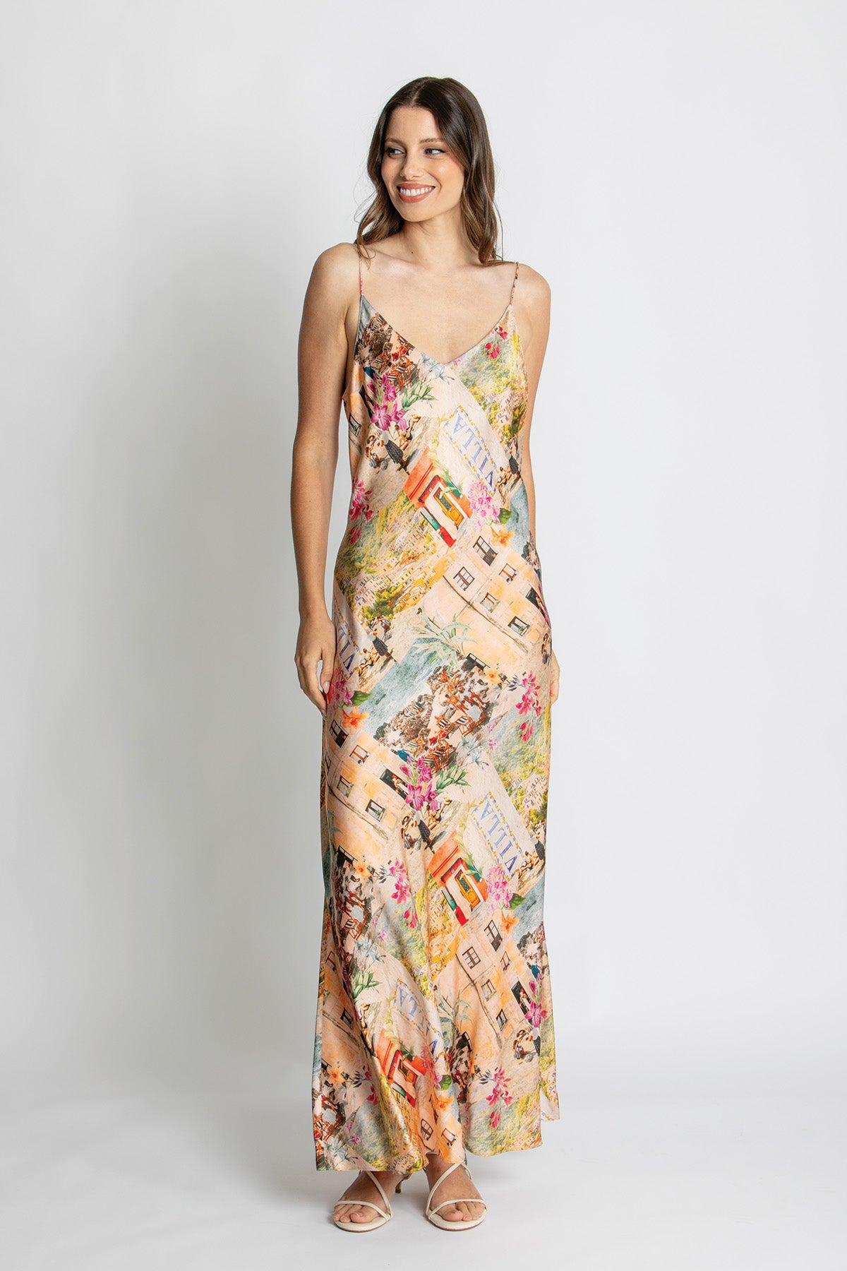 KACHEL Selena Slip Dress CAPRI