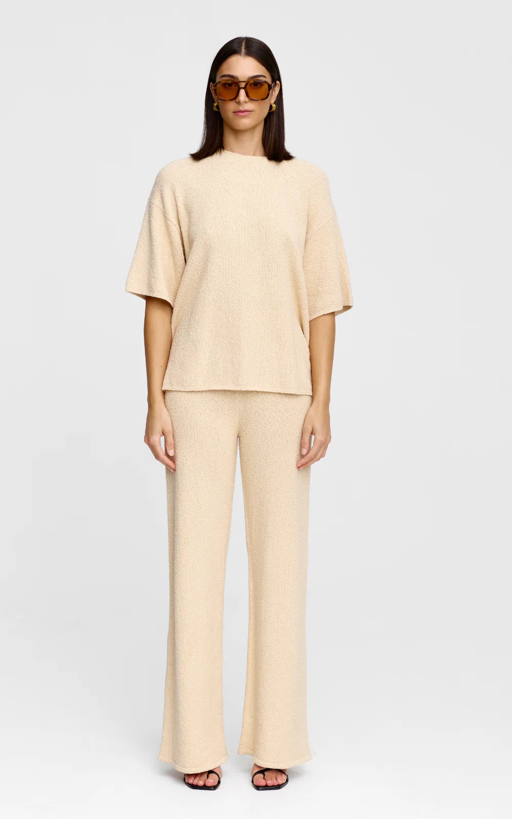 KINNEY Camden Knit Tee NATURAL