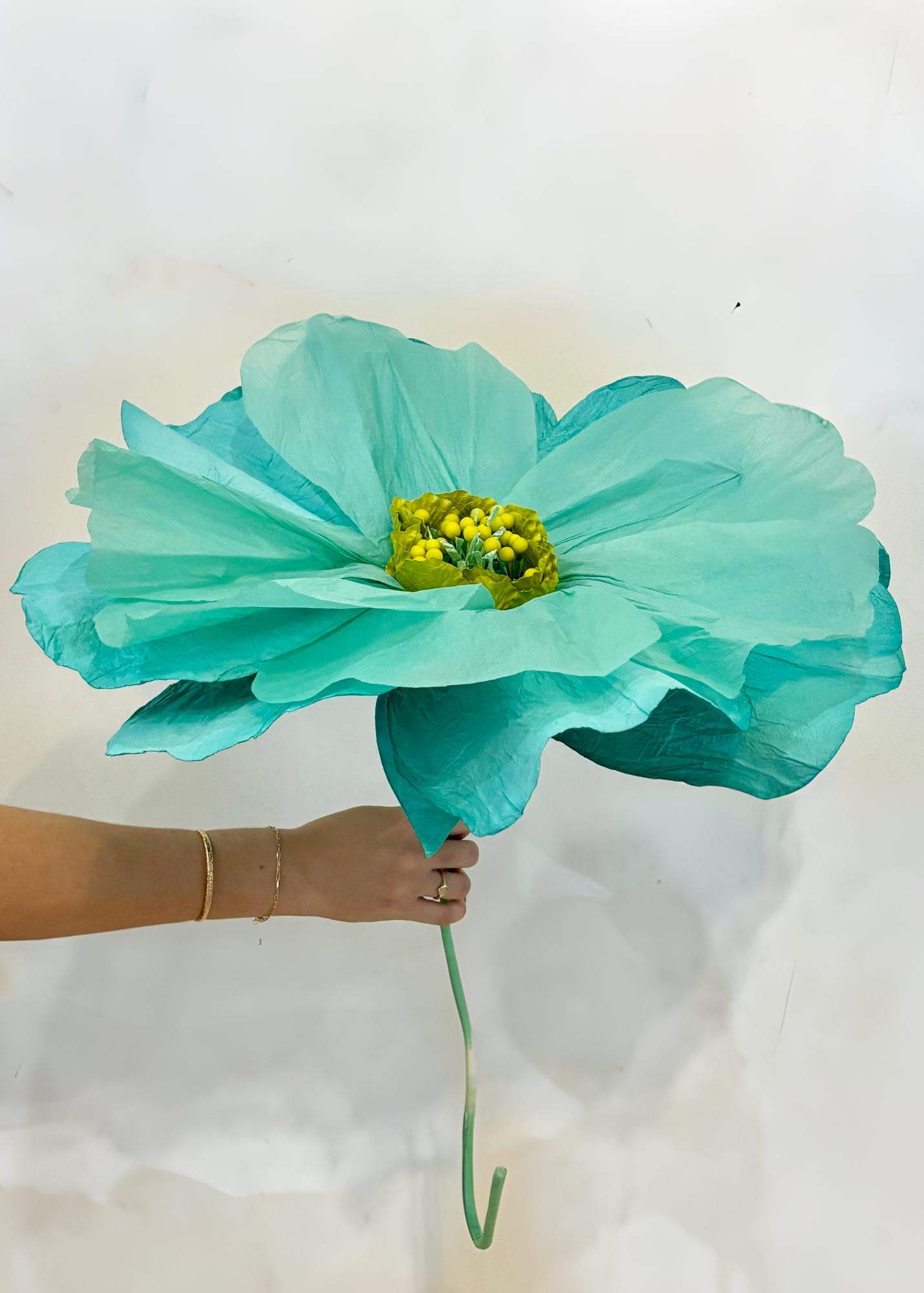 MOONLIGHT Paper Flower Large TURQUOISE