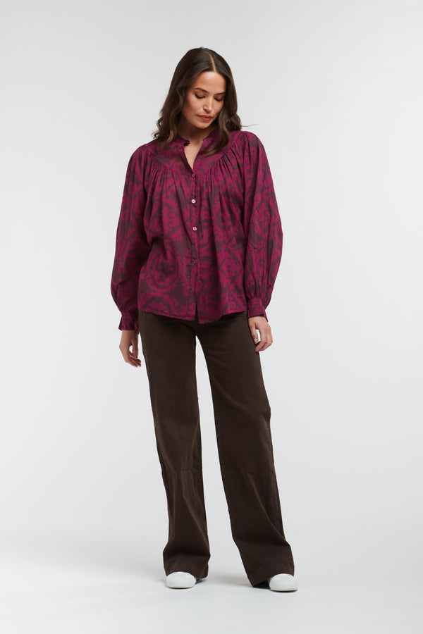 ITALIAN STAR Sybil Blouse FLEUR FUCHSIA