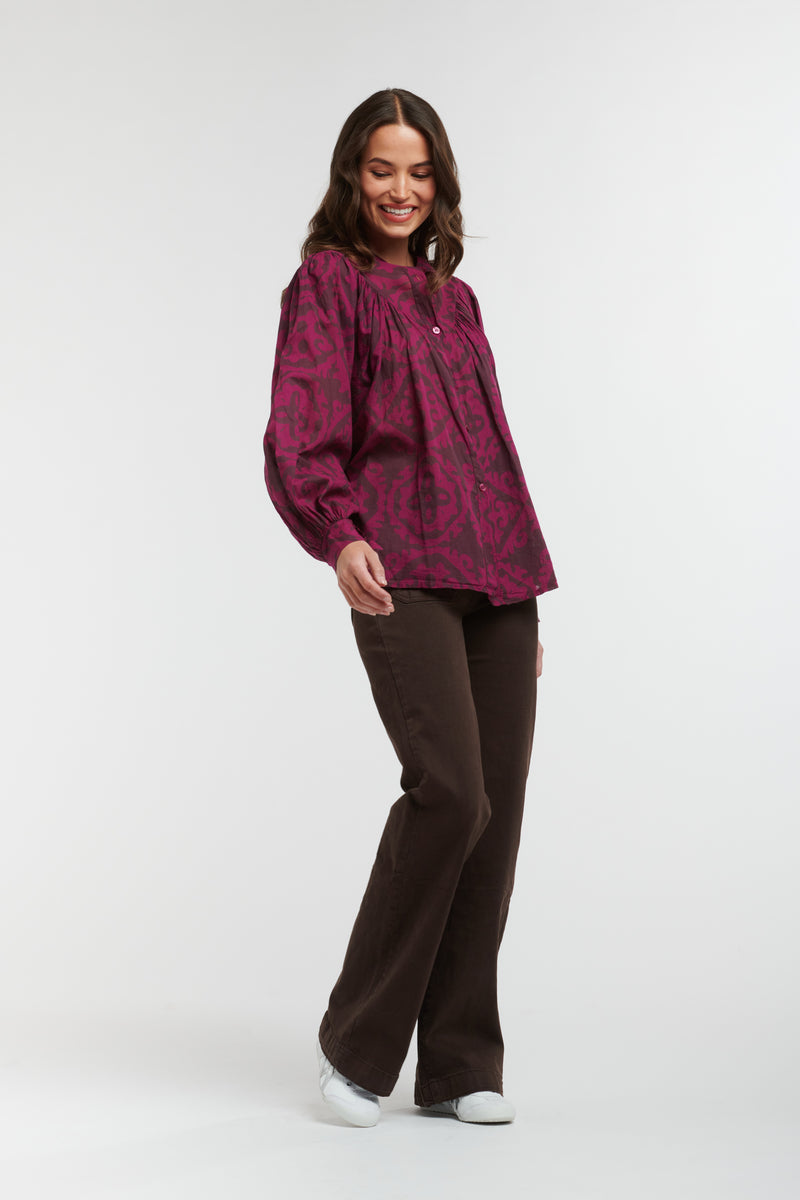 ITALIAN STAR Sybil Blouse FLEUR FUCHSIA