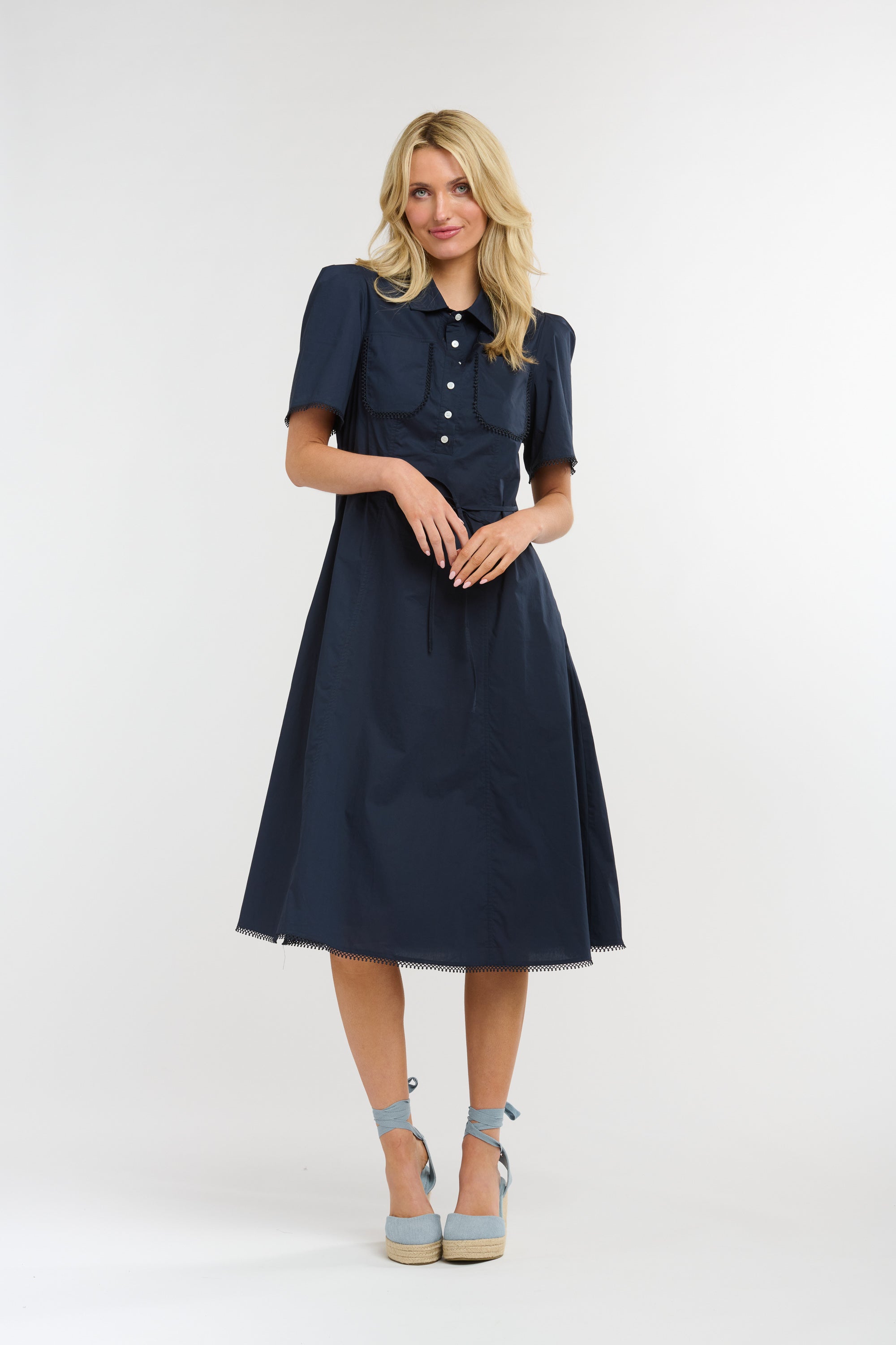 365 DAYS Picnic Pocket Dress NAVY