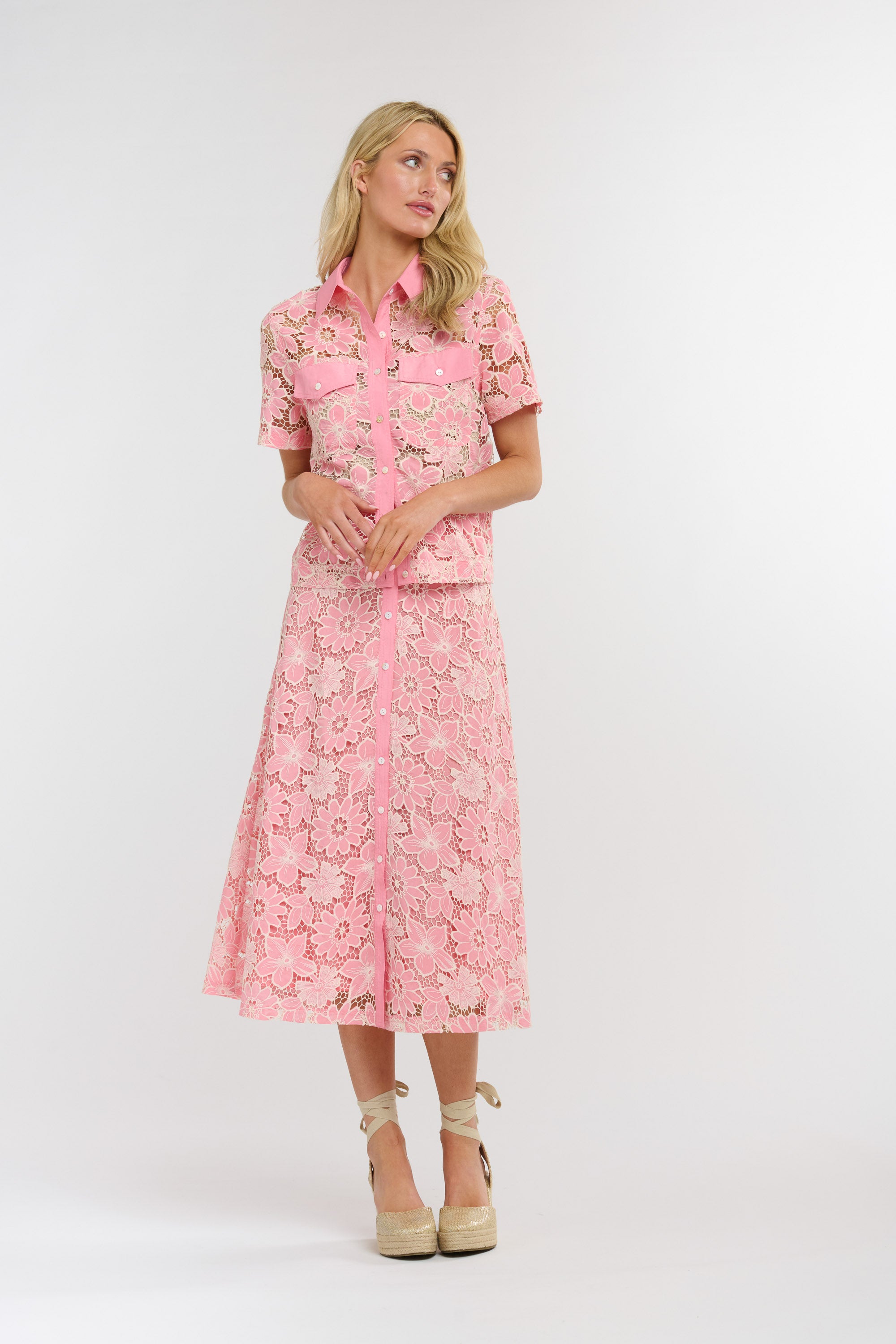365 DAYS Daphne Shirt PINK LACE