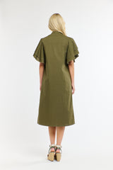 365 DAYS Lainie Flutter Dress KHAKI