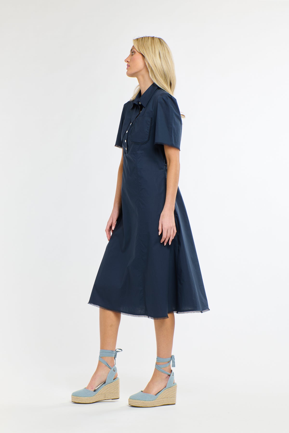 365 DAYS Picnic Pocket Dress NAVY