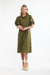 365 DAYS Lainie Flutter Dress KHAKI