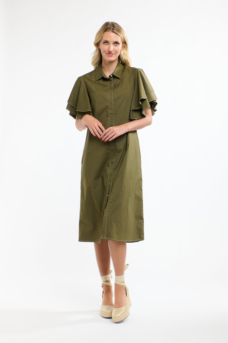 365 DAYS Lainie Flutter Dress KHAKI