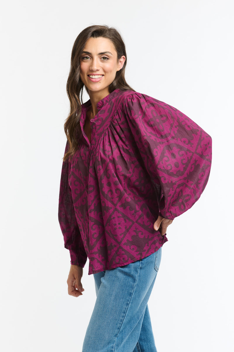 ITALIAN STAR Sybil Blouse FLEUR FUCHSIA