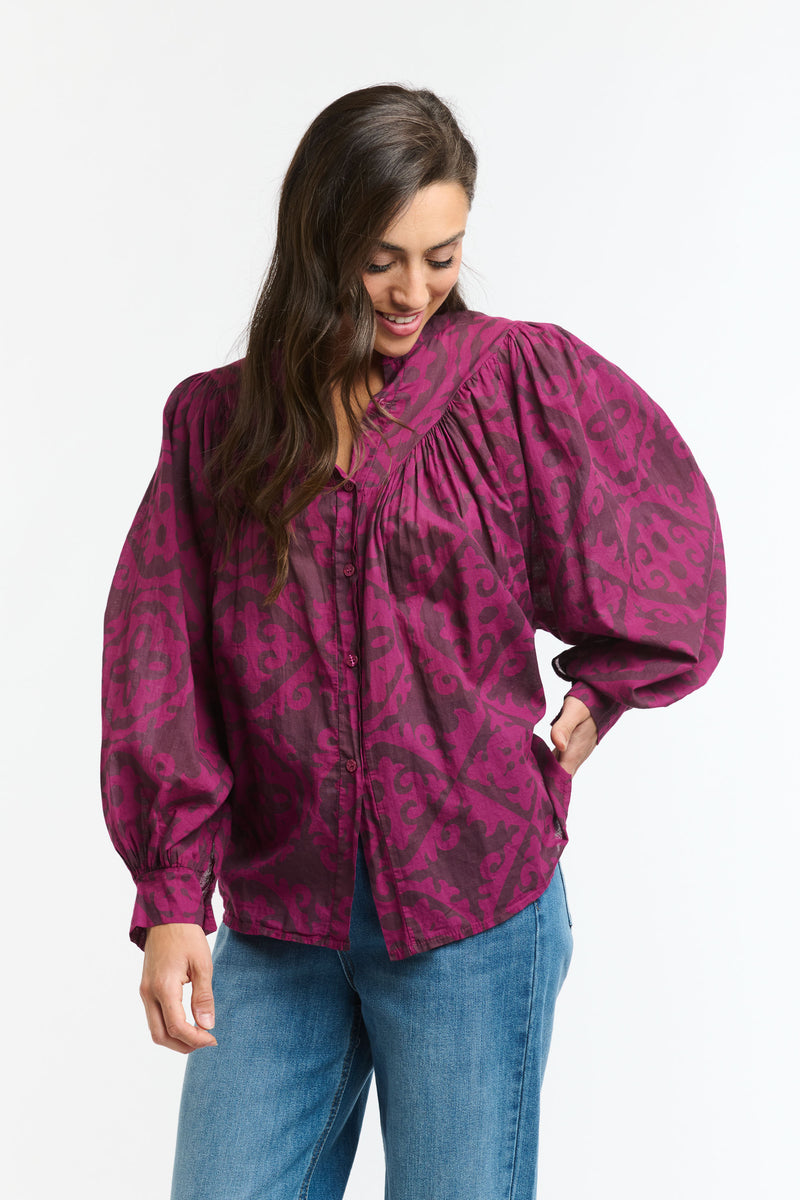 ITALIAN STAR Sybil Blouse FLEUR FUCHSIA