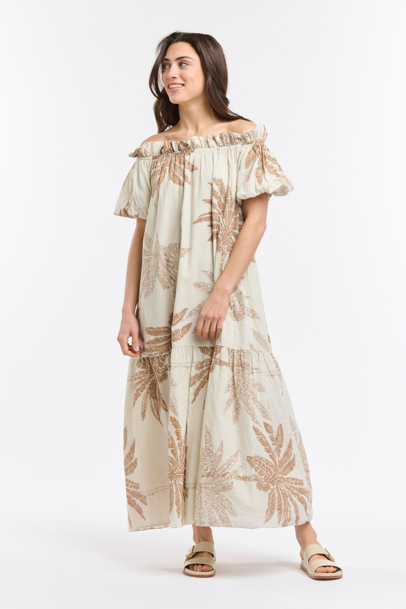 ITALIAN STAR Coconut Dress BEIGE - ONE SIZE