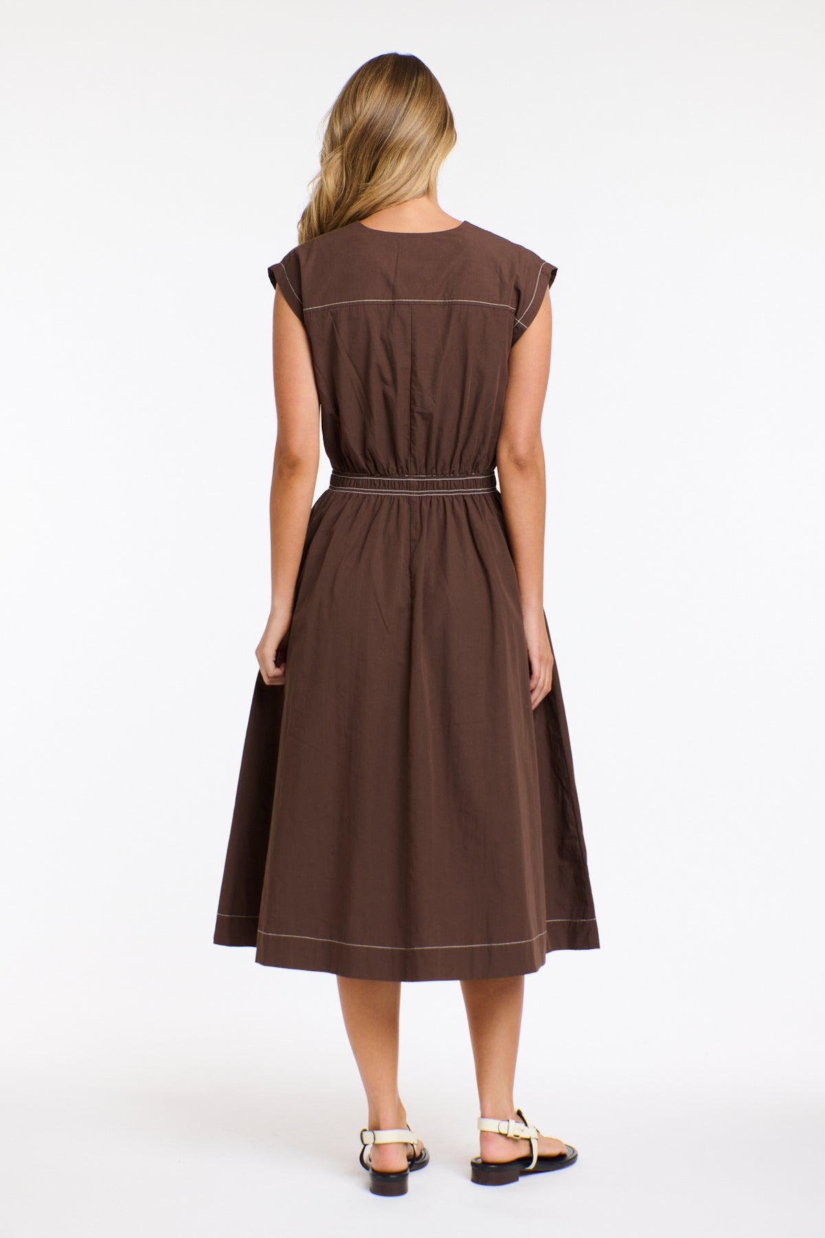 365 DAYS Cooper Stitch Dress CHOCOLATE
