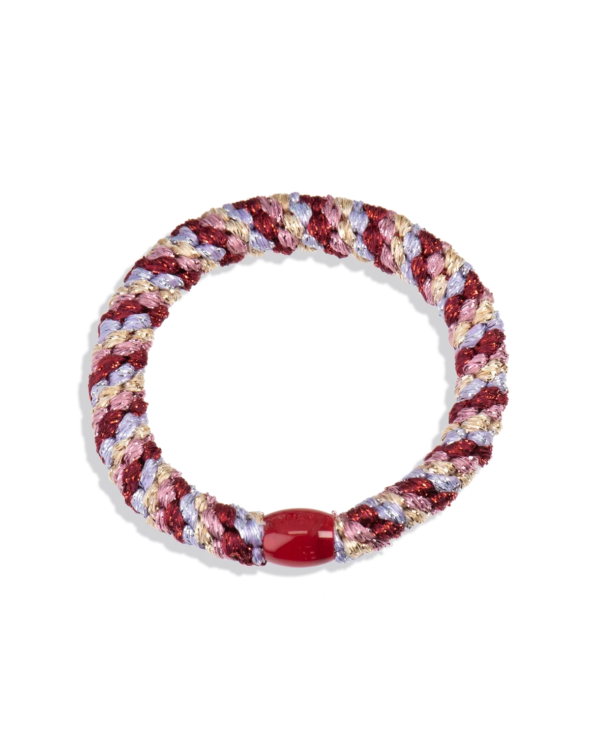 KKNEKKI Original Hair Tie LAVENDER BORDEAUX GLITTER