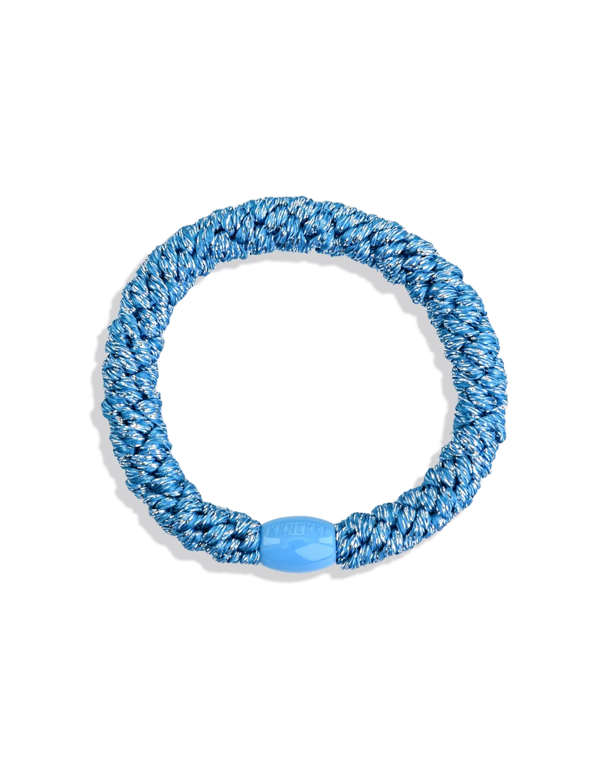 KKNEKKI Original Hair Tie BLUE SILVER GLITTER