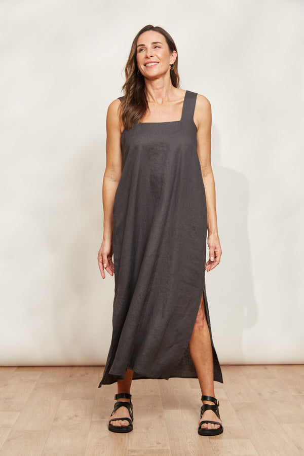 EB+ & IVE Halcyon Tank Dress OYSTER