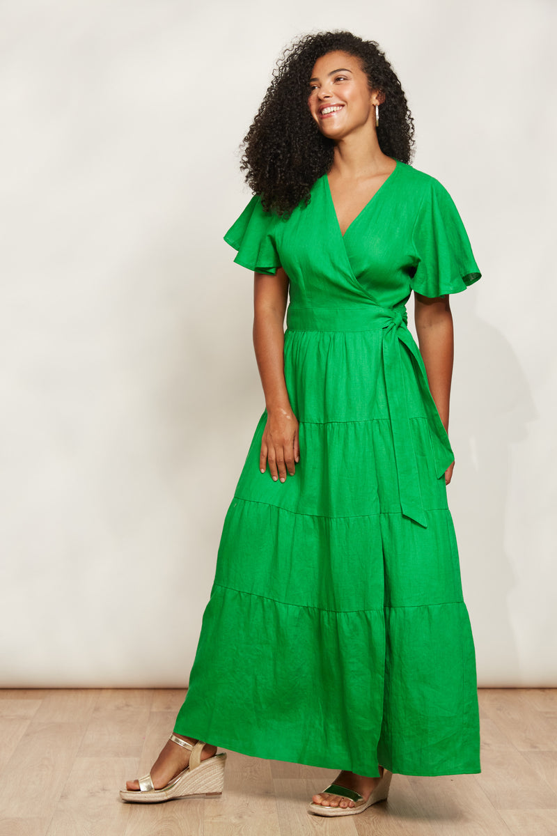 EB & IVE Halcyon Maxi Dress EMERALD