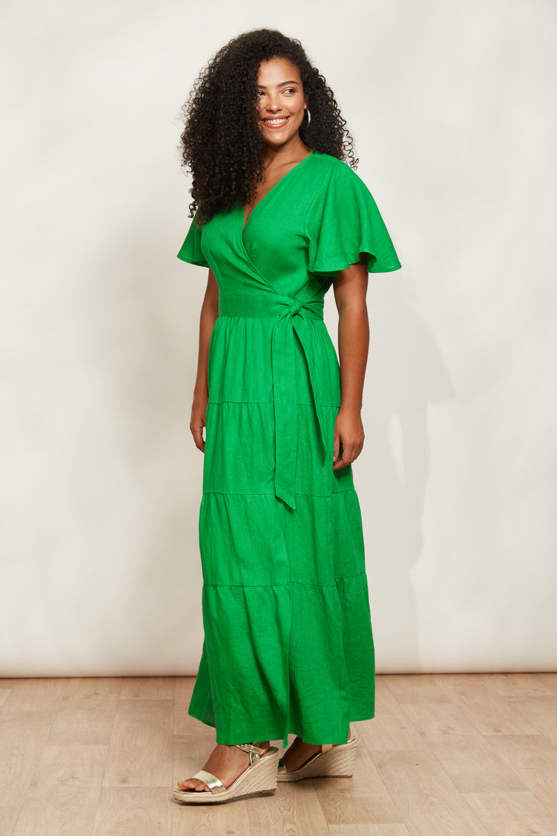 EB & IVE Halcyon Maxi Dress EMERALD