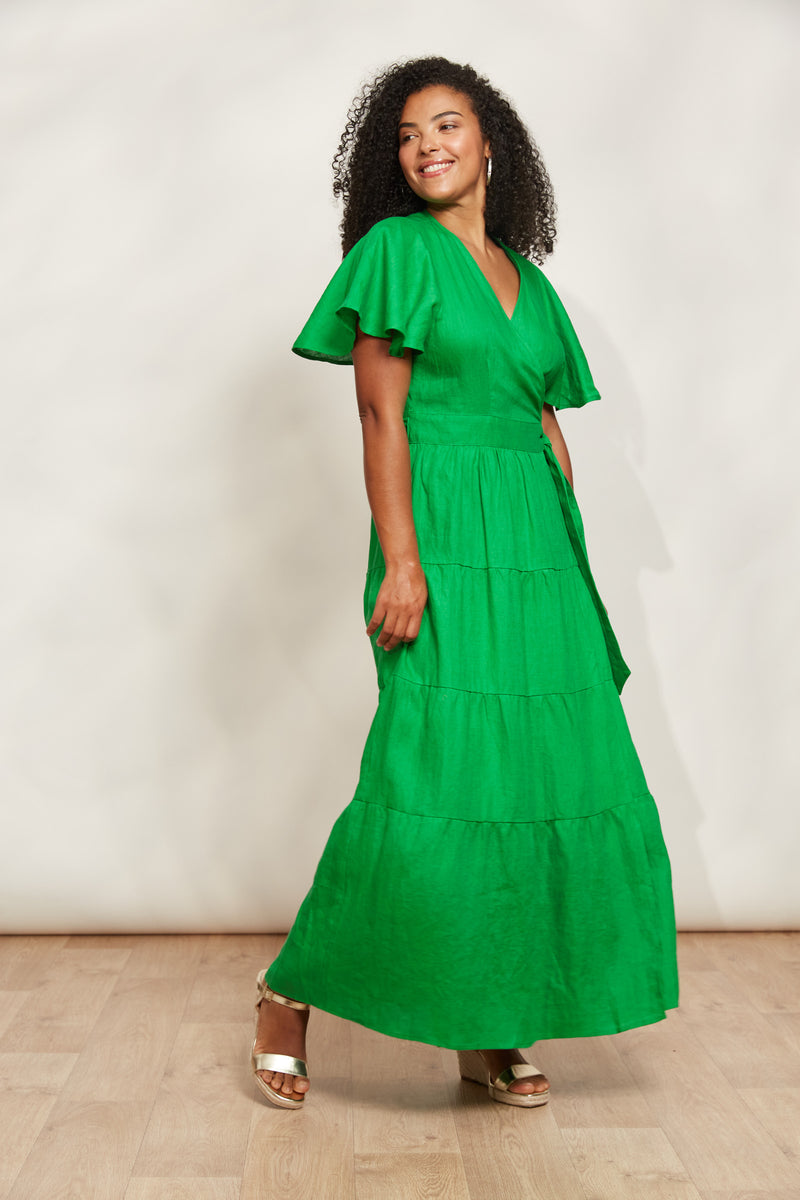 EB & IVE Halcyon Maxi Dress EMERALD