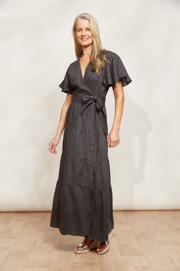 EB & IVE Halcyon Maxi Dress OYSTER