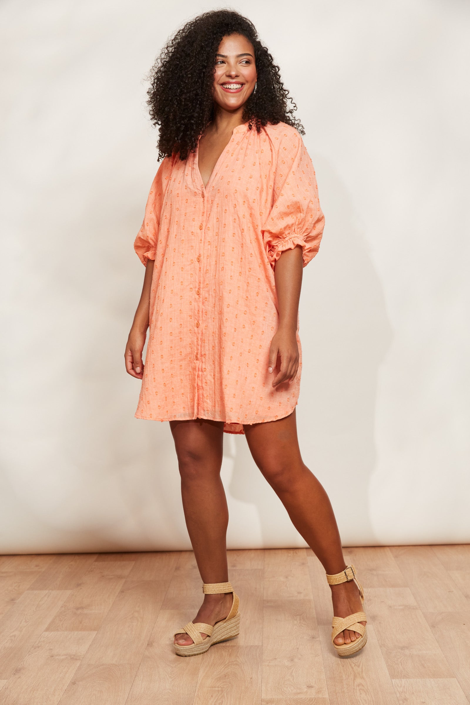 EB+IVE Zephyr Top/Dress One Size PAPAYA