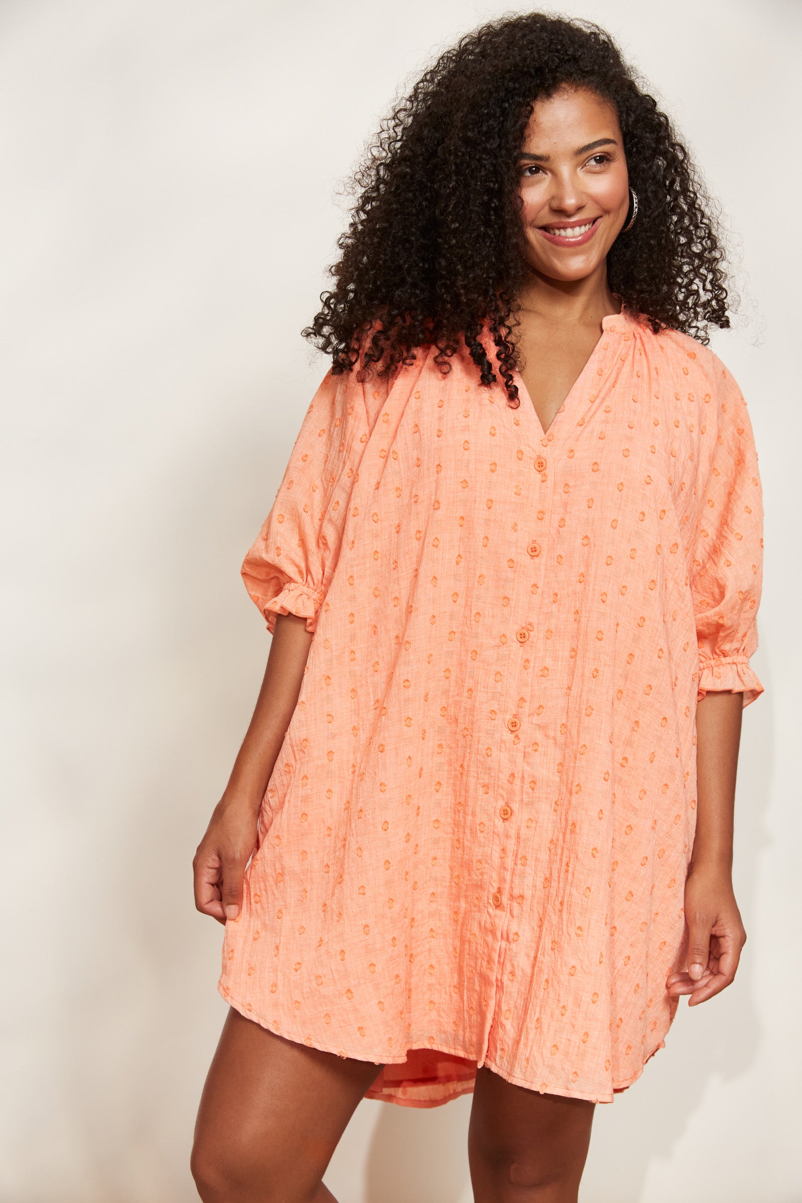 EB+IVE Zephyr Top/Dress One Size PAPAYA