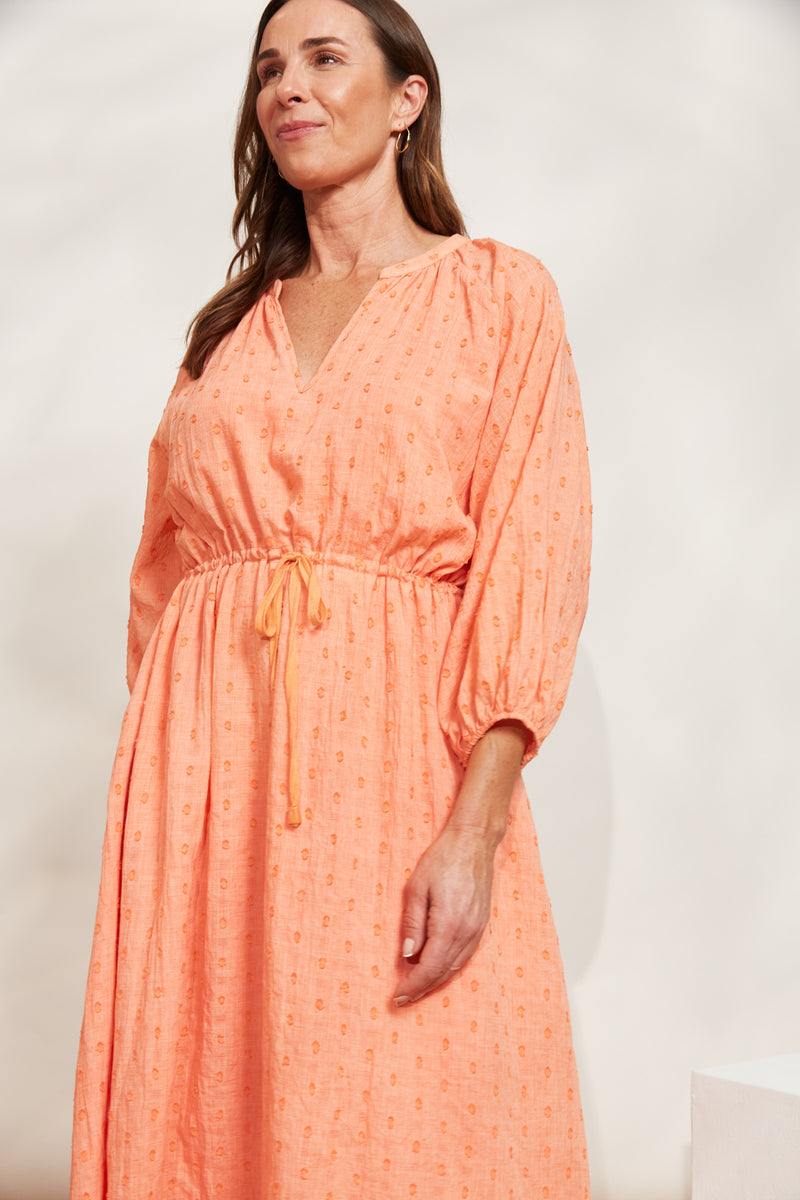 EB & IVE Zephyr Maxi Dress PAPAYA