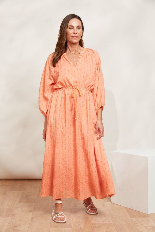 EB & IVE Zephyr Maxi Dress PAPAYA