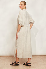 EB & IVE Seraphic Tie Dress DUNE