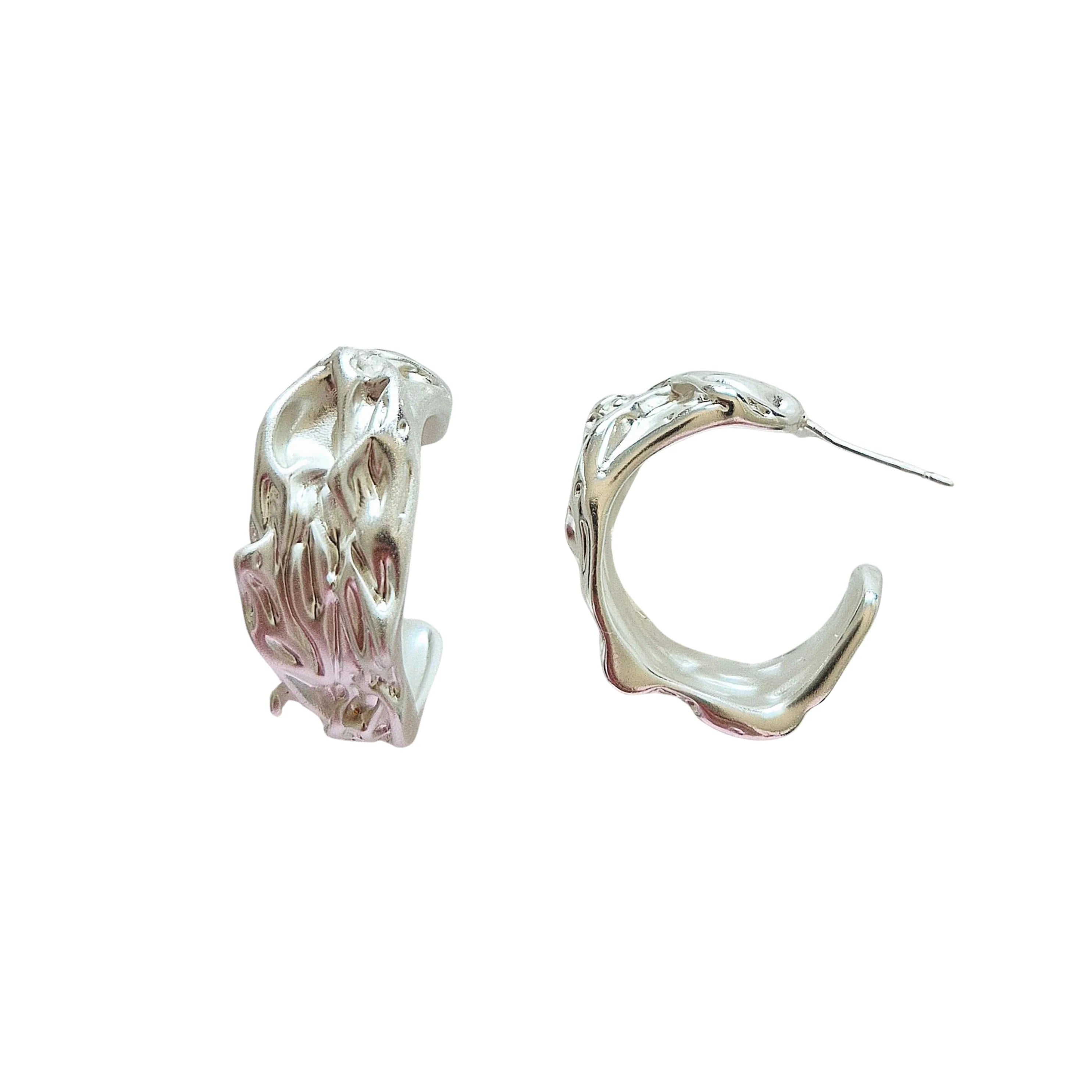 Plaka Hoop Earring SILVER