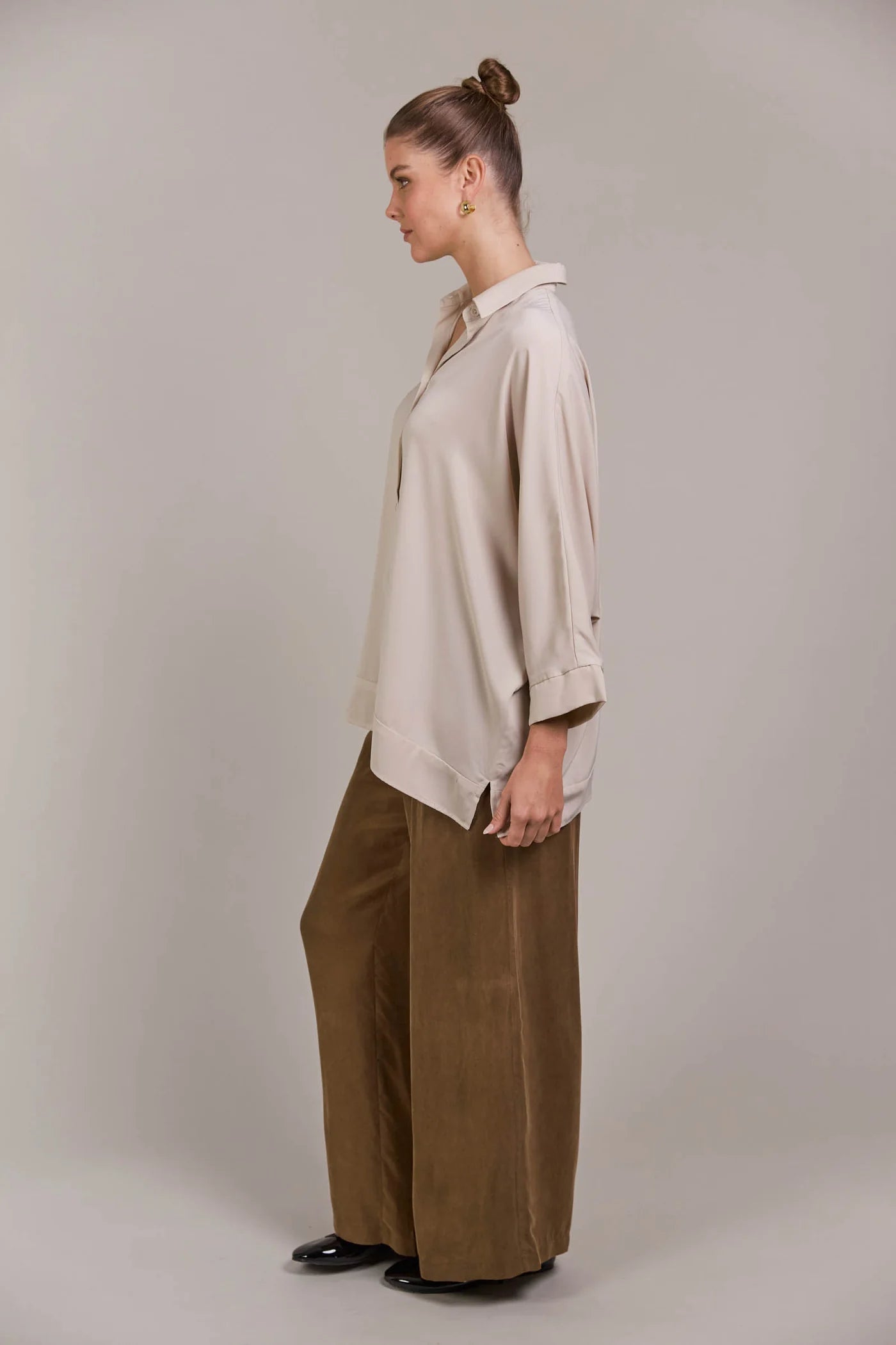 EB&IVE Elsie Relaxed Shirt ECRU