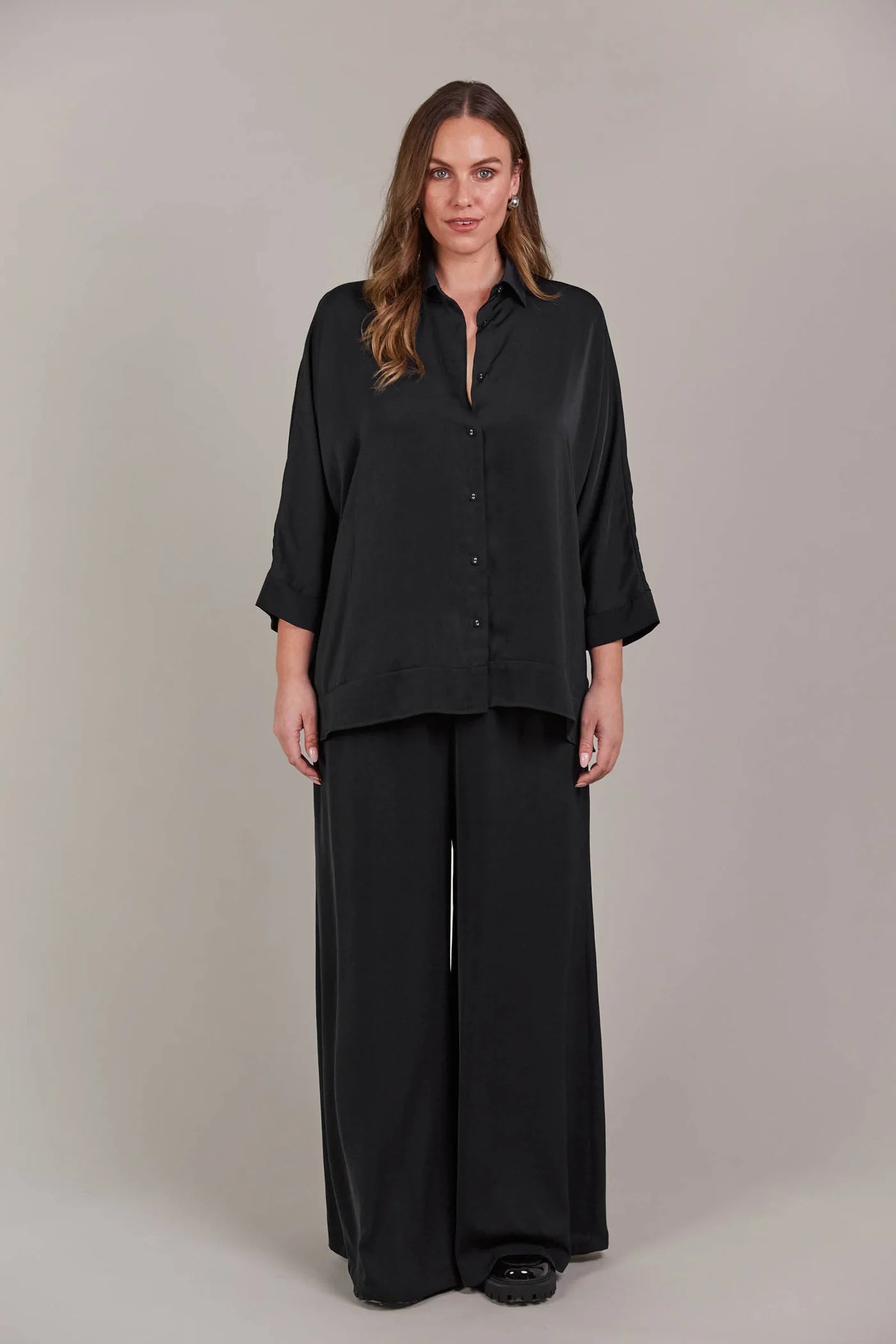 EB&IVE Elsie Relaxed Shirt BLACK