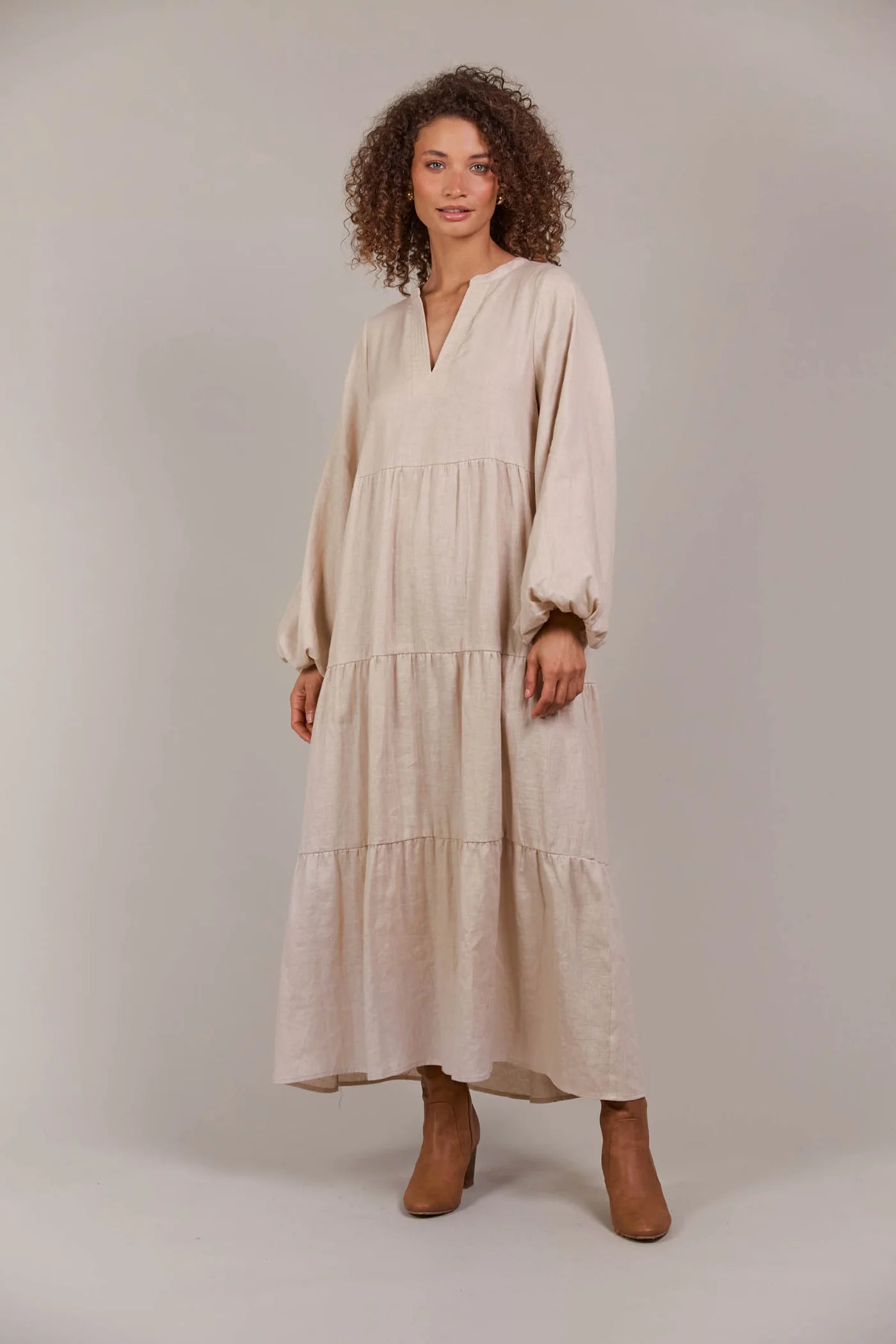 EB&IVE Laax Maxi Dress ECRU