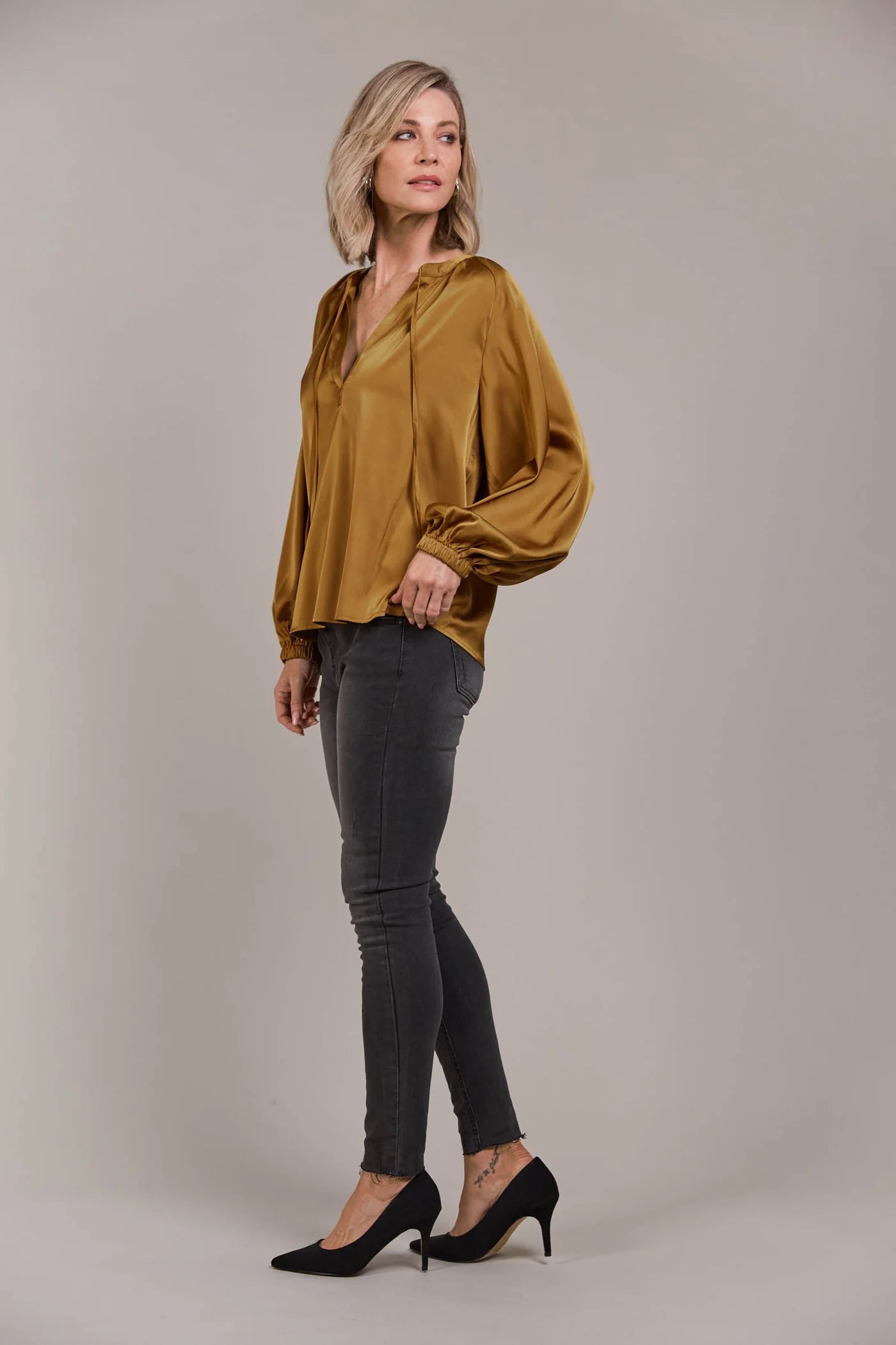 EB&IVE Ivy Blouse TOBACCO