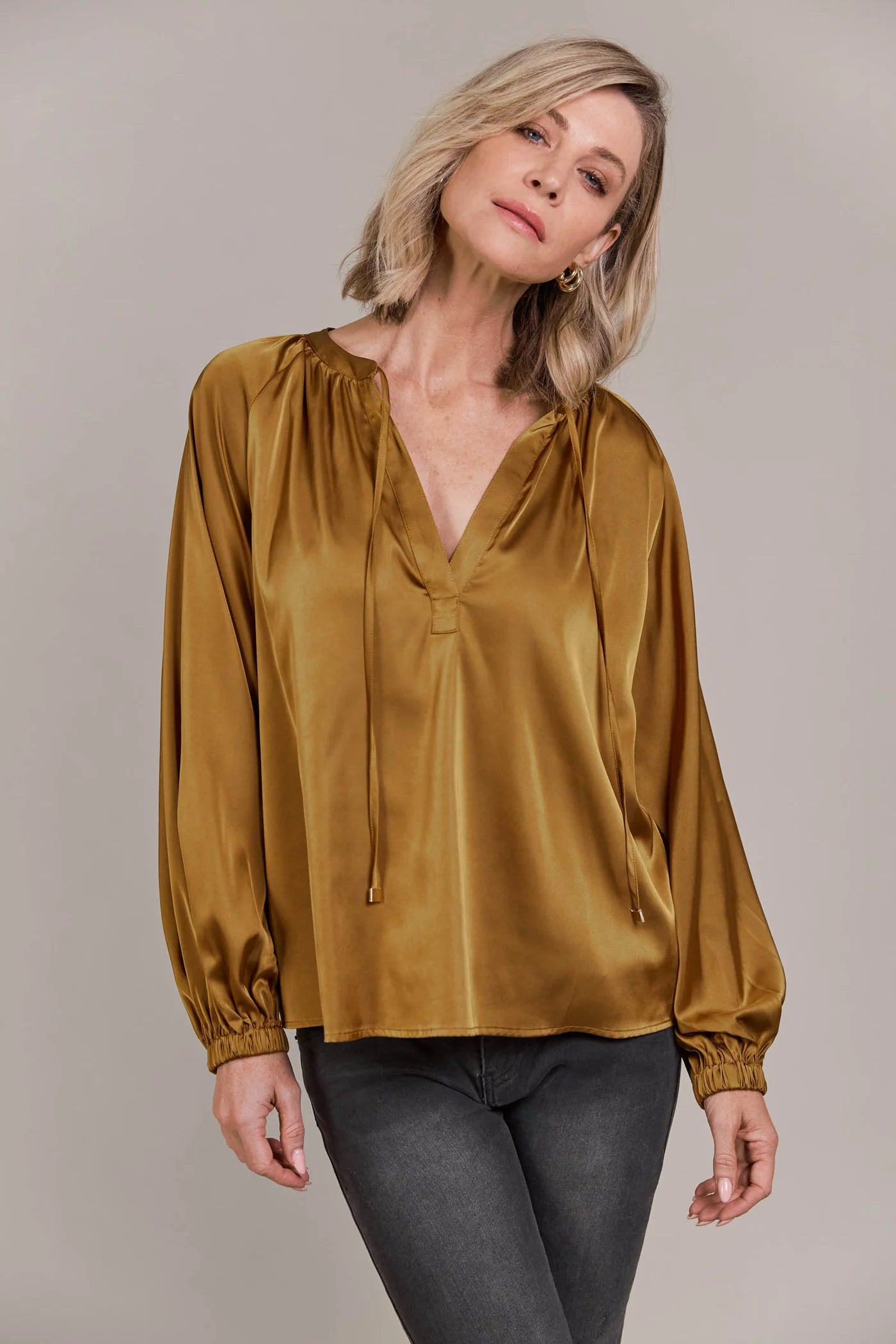 EB&IVE Ivy Blouse TOBACCO