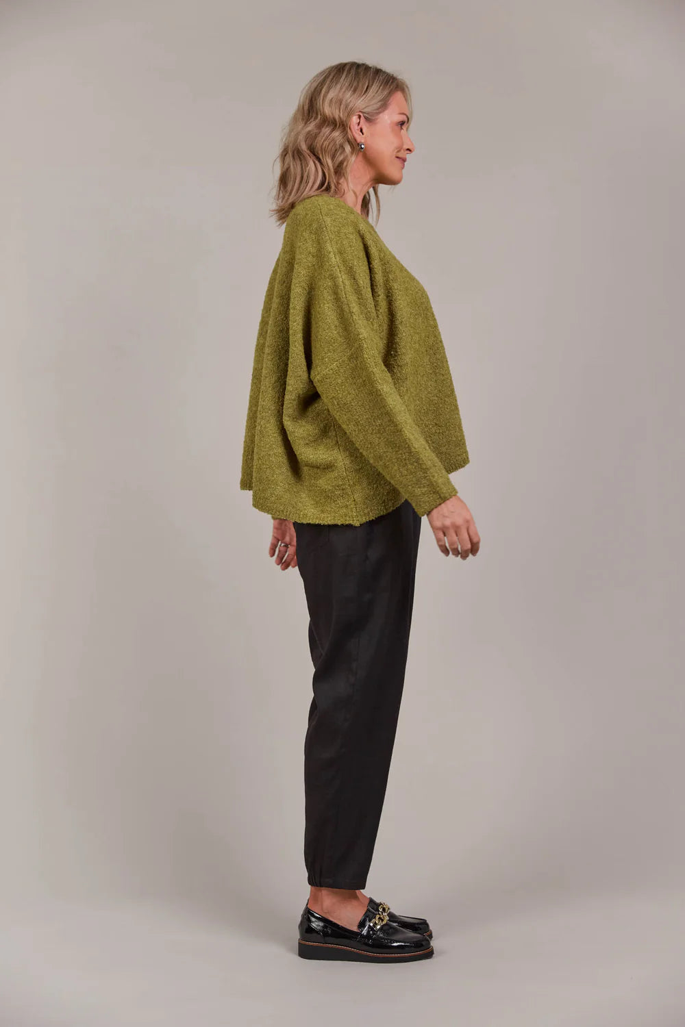 EB&IVE Folie Relaxed Knit CHARTREUSE O/S