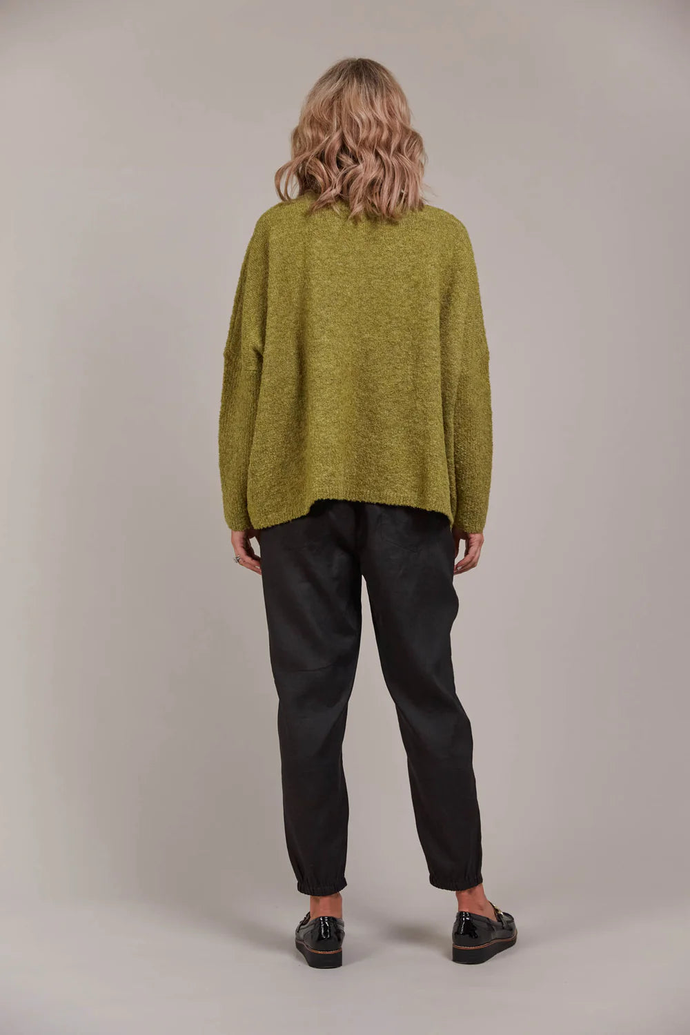 EB&IVE Folie Relaxed Knit CHARTREUSE O/S